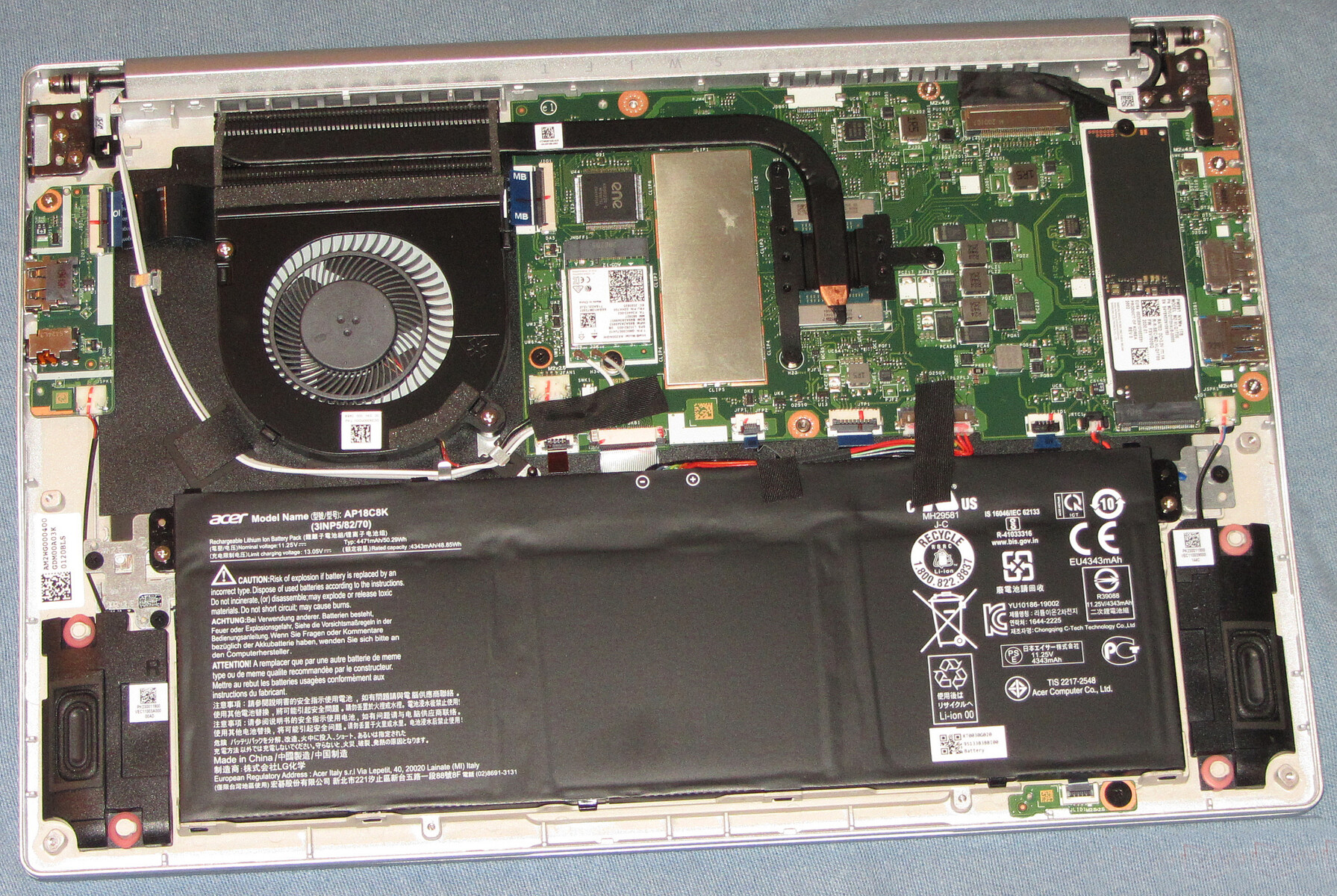 How to replace and fix ACER sf314-42 30pin LED DC02003NU00 LCD Cable (Acer Swift 3 SF314-42-R4XJ)